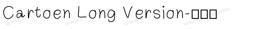 Cartoen Long Version字体转换